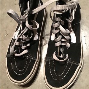 Black and white vans